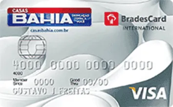 Cartão Casas Bahia Visa Internacional